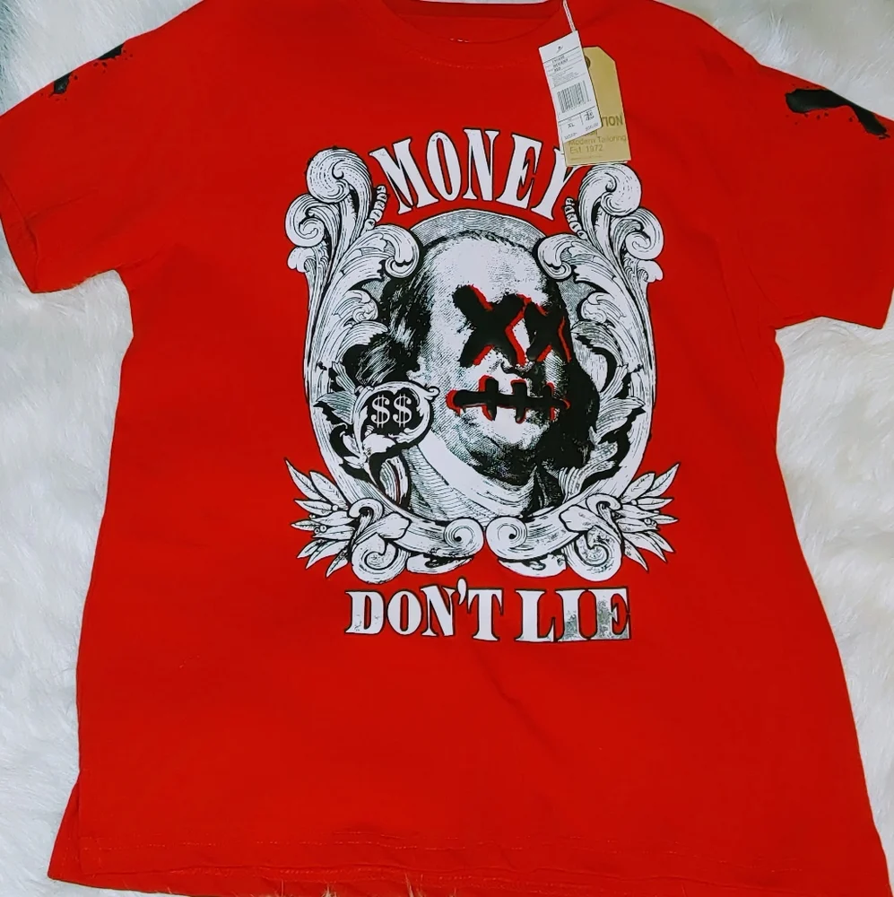 Evolution In Design- Money Don't Lie Men's Tee - Picture 2 of 5